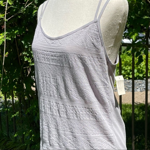 Aero Crochet Aztec Pattern Double Spaghetti Strap Criss-cross Open Back Camisole - Picture 13 of 16